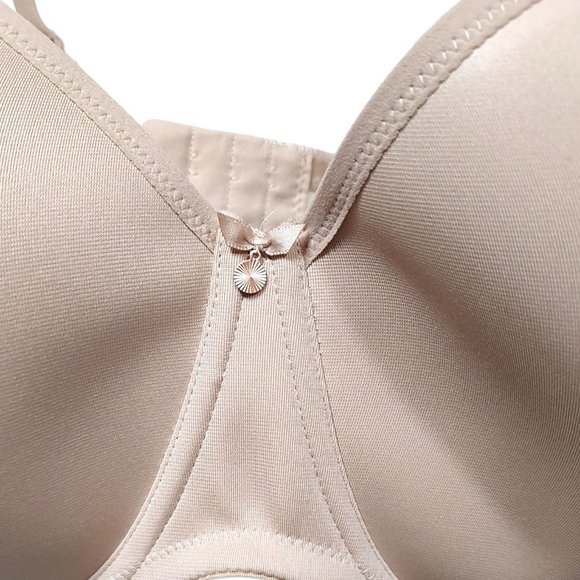 34K ELOMI Smoothing Strapless Bra Detachable Straps Beige EL4300SAH - Picture 2 of 8